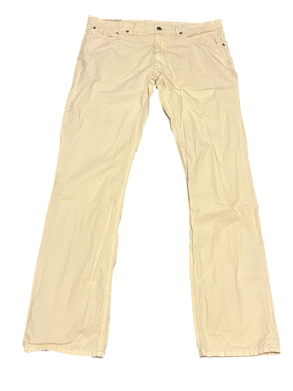 Polo Ralph Lauren Dry Goods Mens Lightweight Cream Chino Pants Size 34x32 (Read)